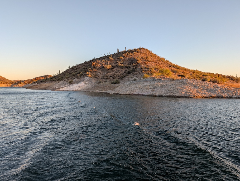 Peoria Lake Shoreline at Sunset
