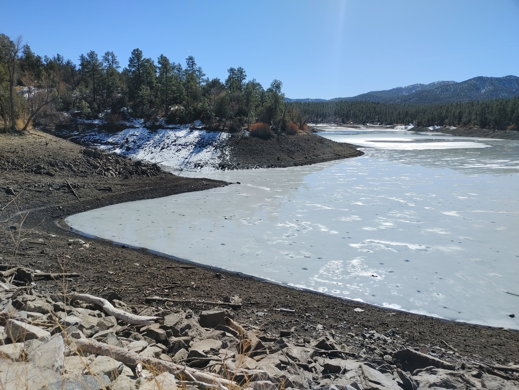 Frozen Lake in Yavapai County, Arizona