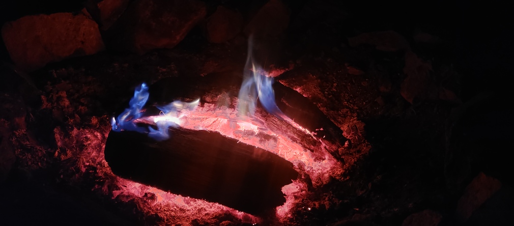 Campfire Glow in Gila County, Arizona