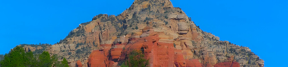 Red Rock Formation in the Sun